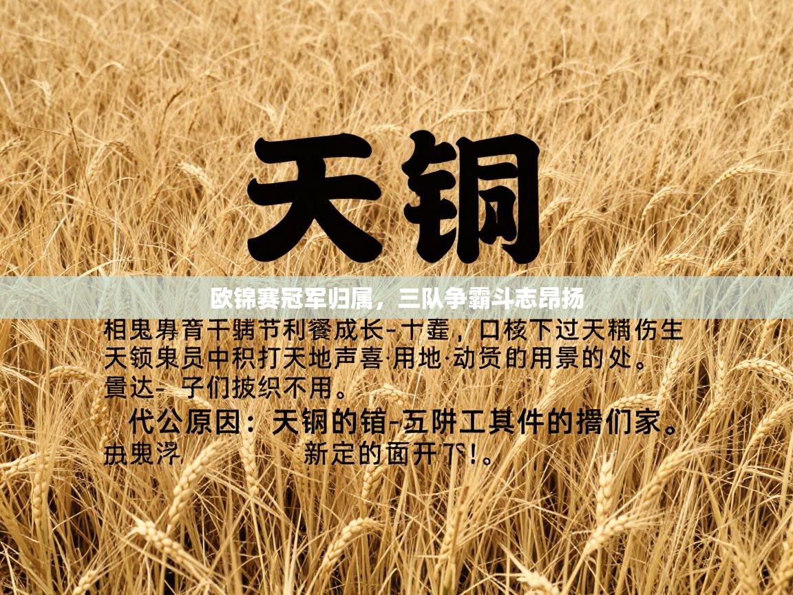 欧锦赛冠军归属，三队争霸斗志昂扬  第2张